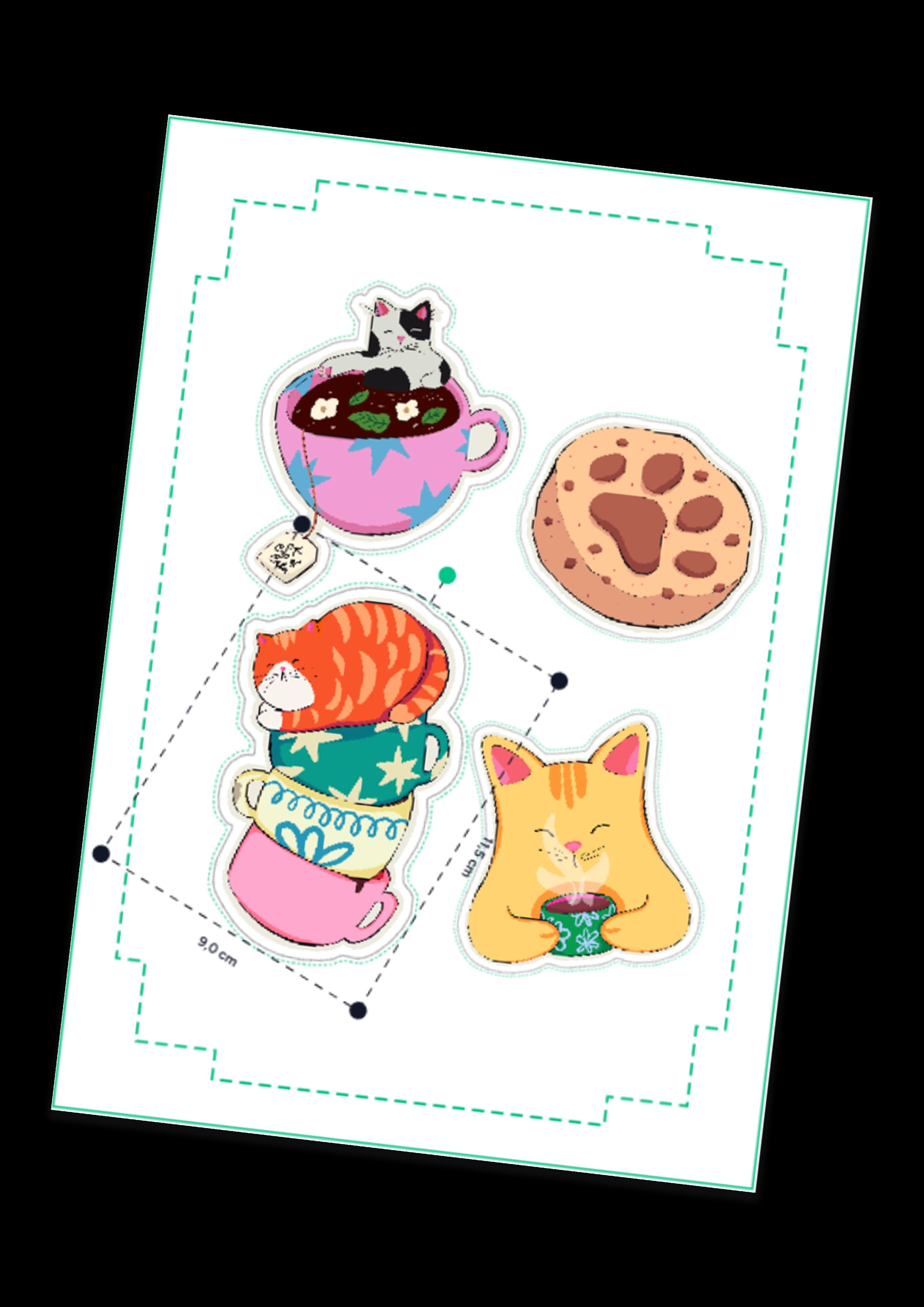 A4 Sticker Sayfası