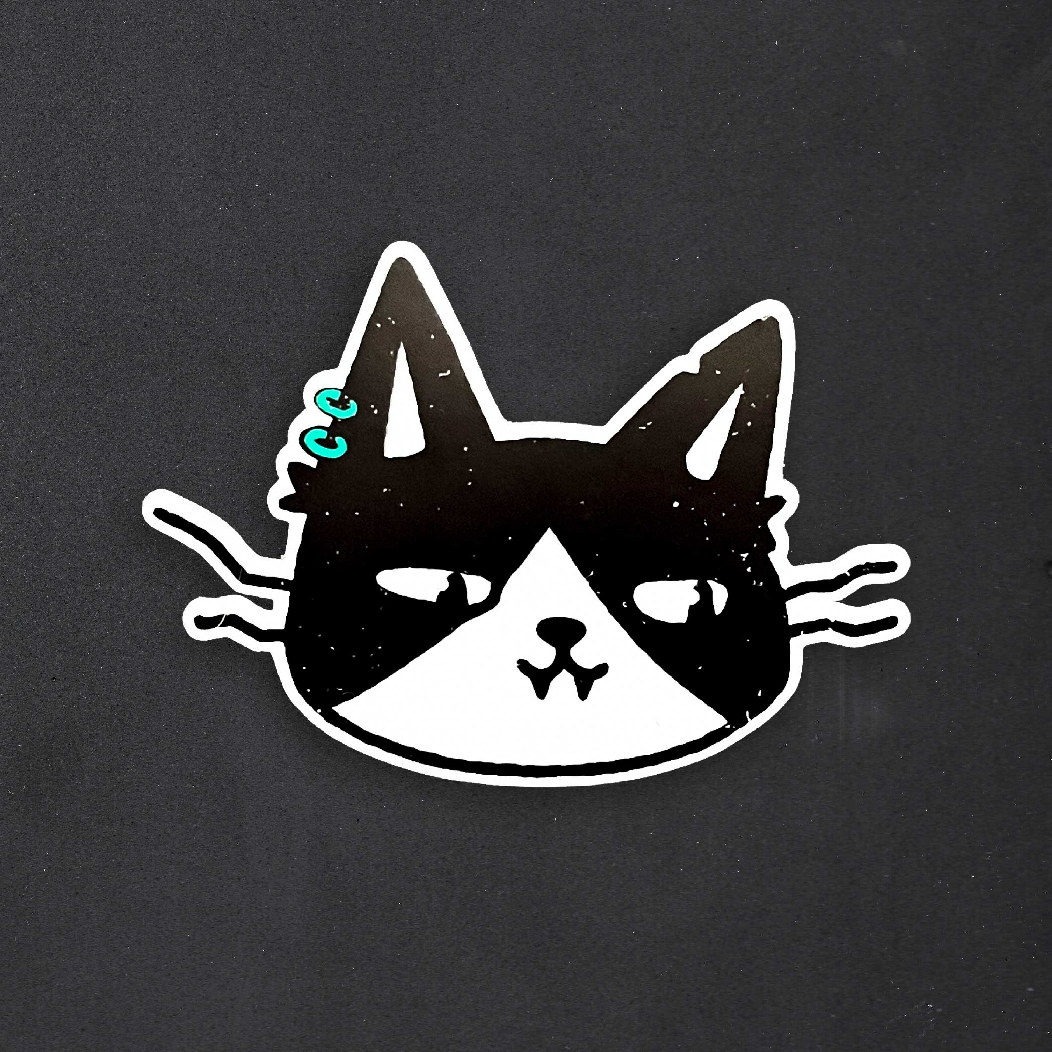 Mat kaplamalı sticker yakın çekim