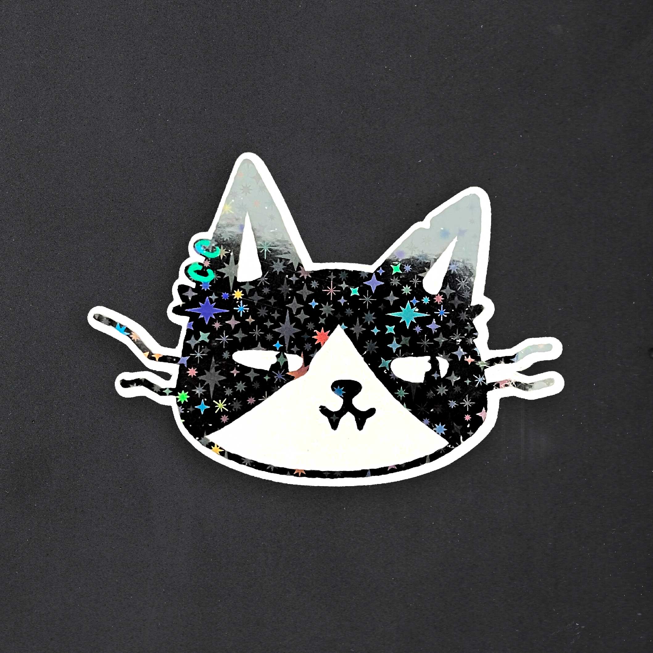 Yıldızlı kaplamalı sticker yakın çekim